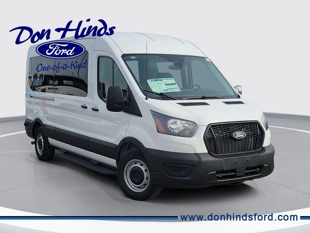 2026 Ford Transit-350 XL in Oxford White — front three-quarter view