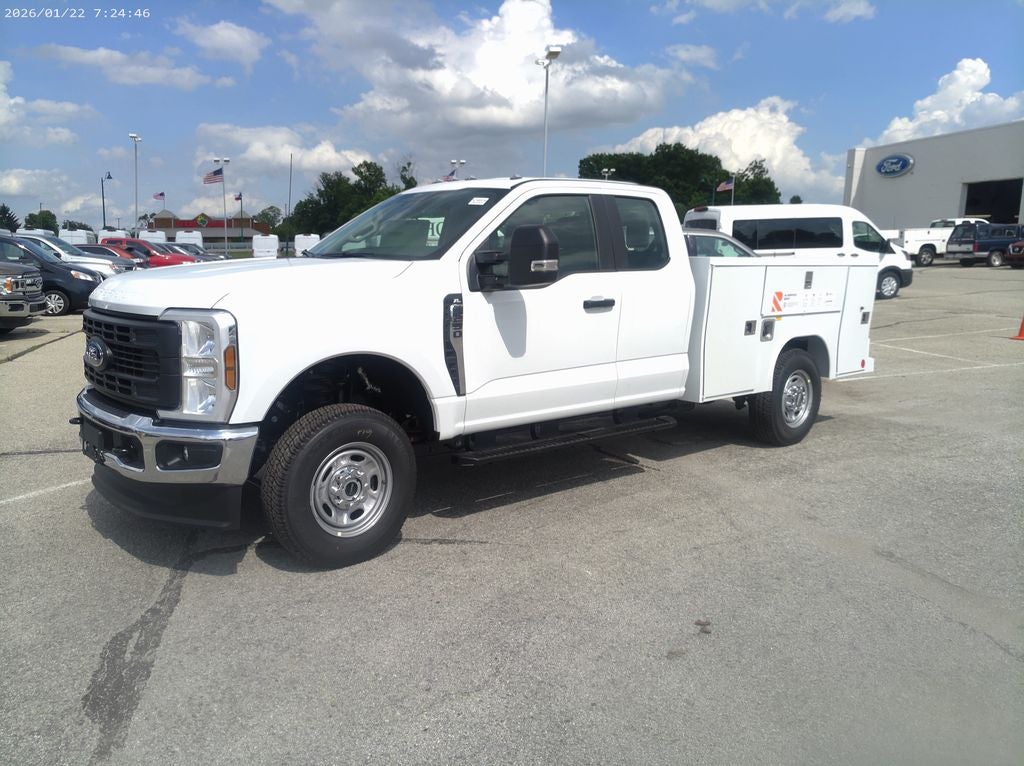 2026 Ford F-250SD XL in Oxford White — front three-quarter view
