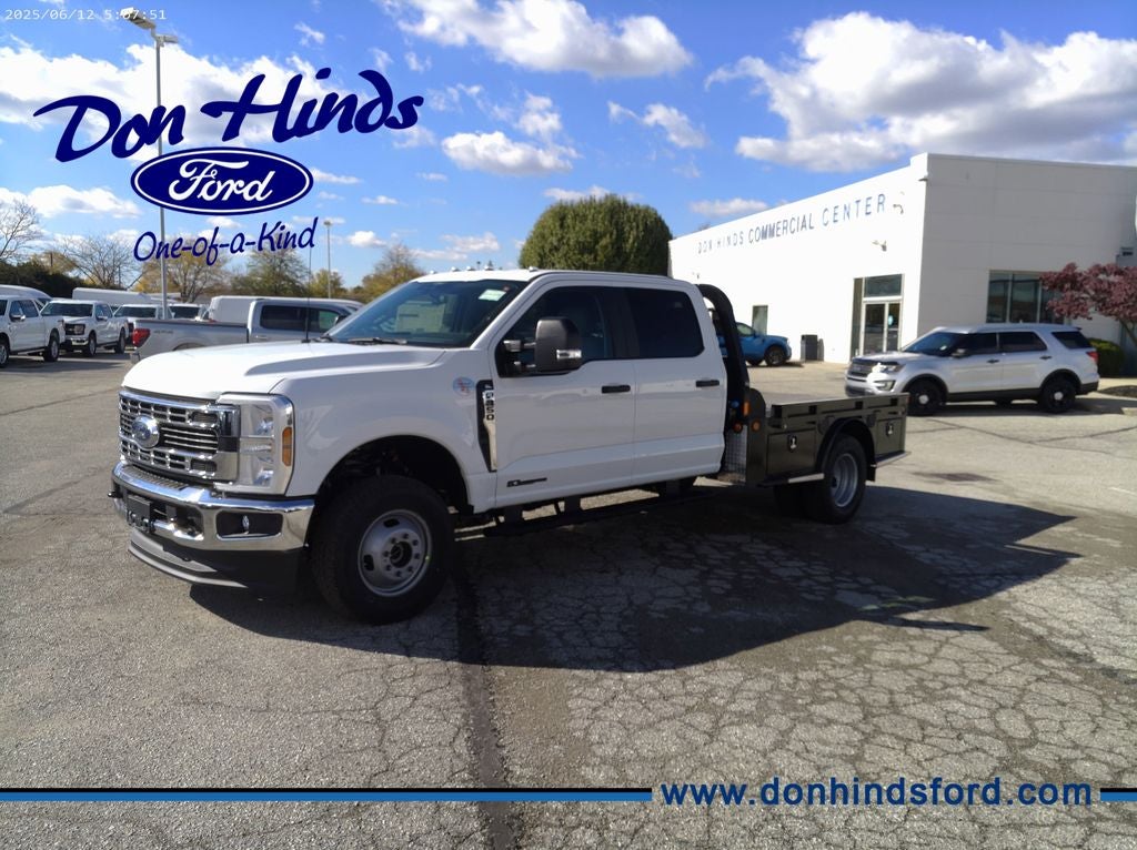 2026 Ford F-350SD XL DRW in Oxford White — front three-quarter view