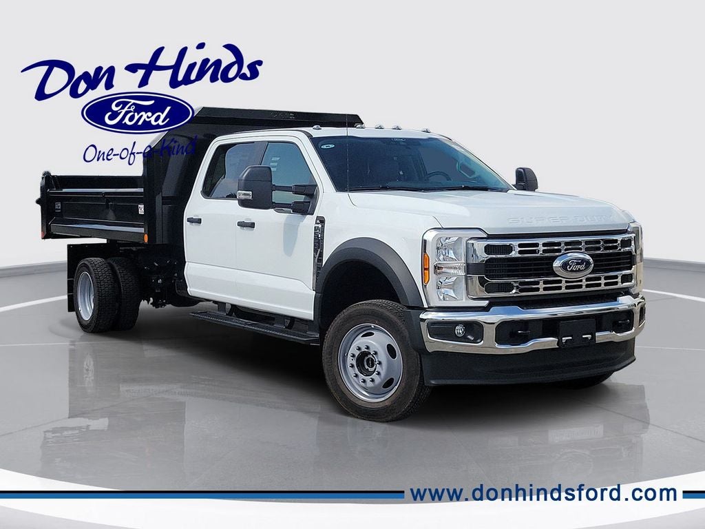 2026 Ford F-550SD XL DRW in Oxford White — front three-quarter view
