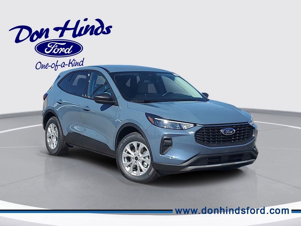 2026 Ford Escape Active in Vapor Blue Metallic — front three-quarter view