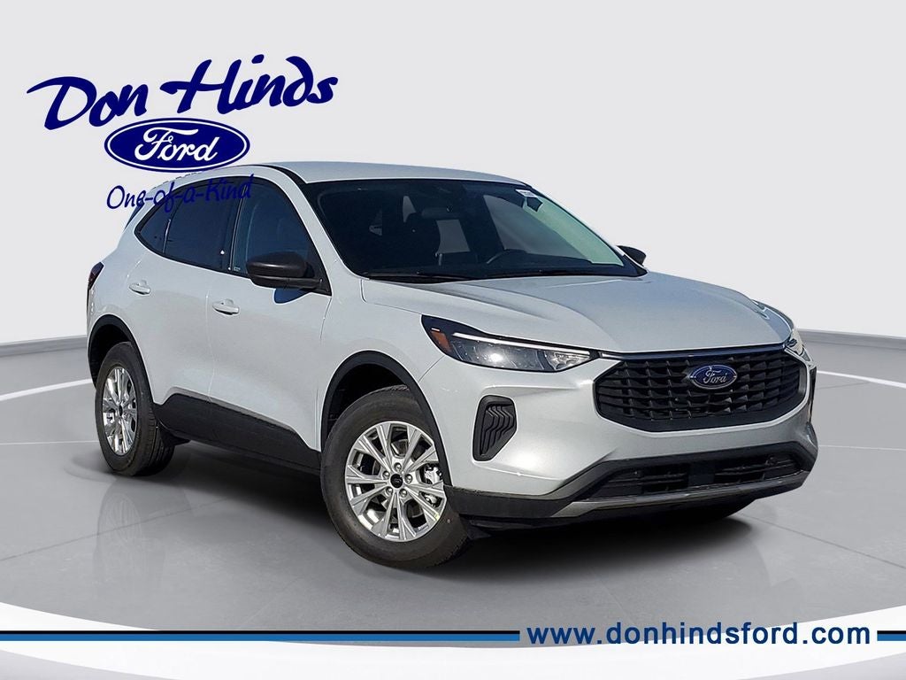2026 Ford Escape Active in Space Silver Metallic — front three-quarter view