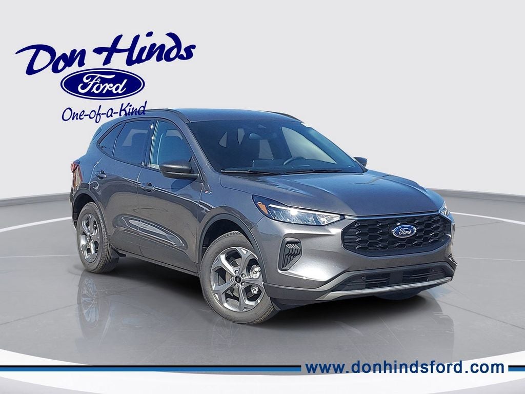 2026 Ford Escape ST-Line in Carbonized Gray Metallic — front three-quarter view