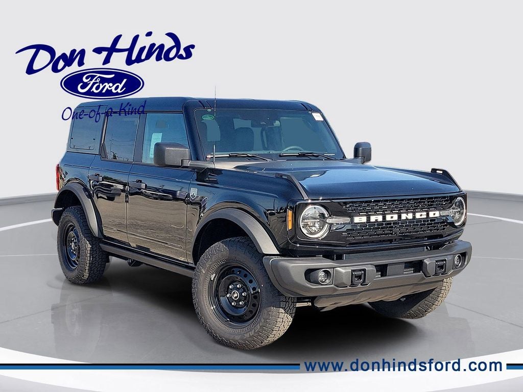 2026 Ford Bronco Big Bend in Shadow Black — front three-quarter view