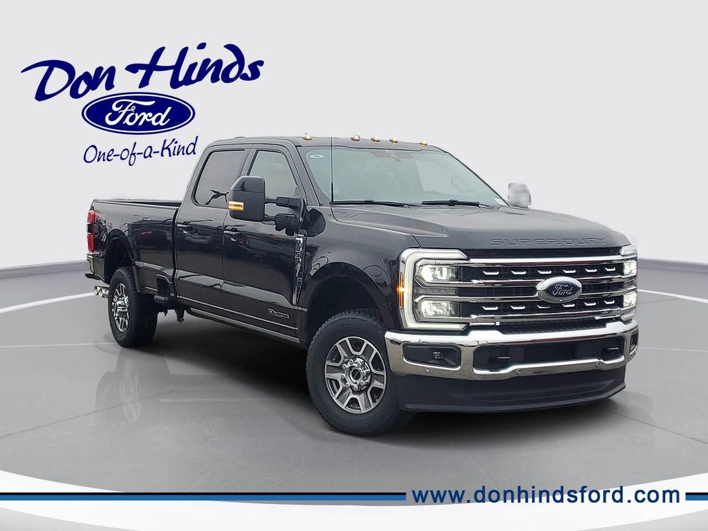2026 Ford F-350SD Lariat in Agate Black Metallic — front three-quarter view