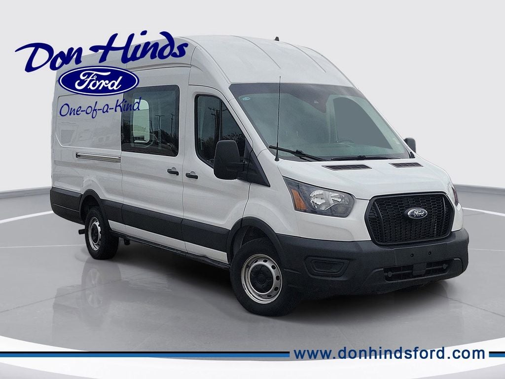 2023 Ford Transit-250 Base in Oxford White — front three-quarter view