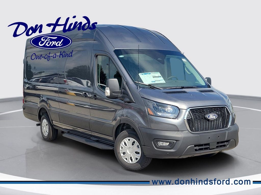 2026 Ford Transit-350 Base in Carbonized Gray Metallic — front three-quarter view