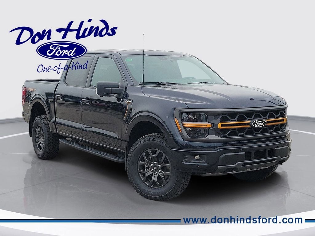 2026 Ford F-150 Tremor in Antimatter Blue Metallic — front three-quarter view