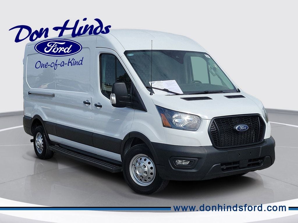 2023 Ford Transit-150 Base in Oxford White — front three-quarter view