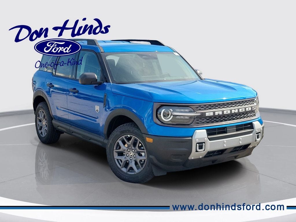 2026 Ford Bronco Sport Big Bend in Velocity Blue Metallic — front three-quarter view
